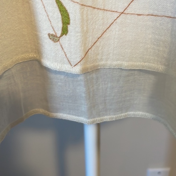 Lilla P sleeveless blouse woman’s size Med, layered ruffles hem, gauze cotton - Picture 4 of 7